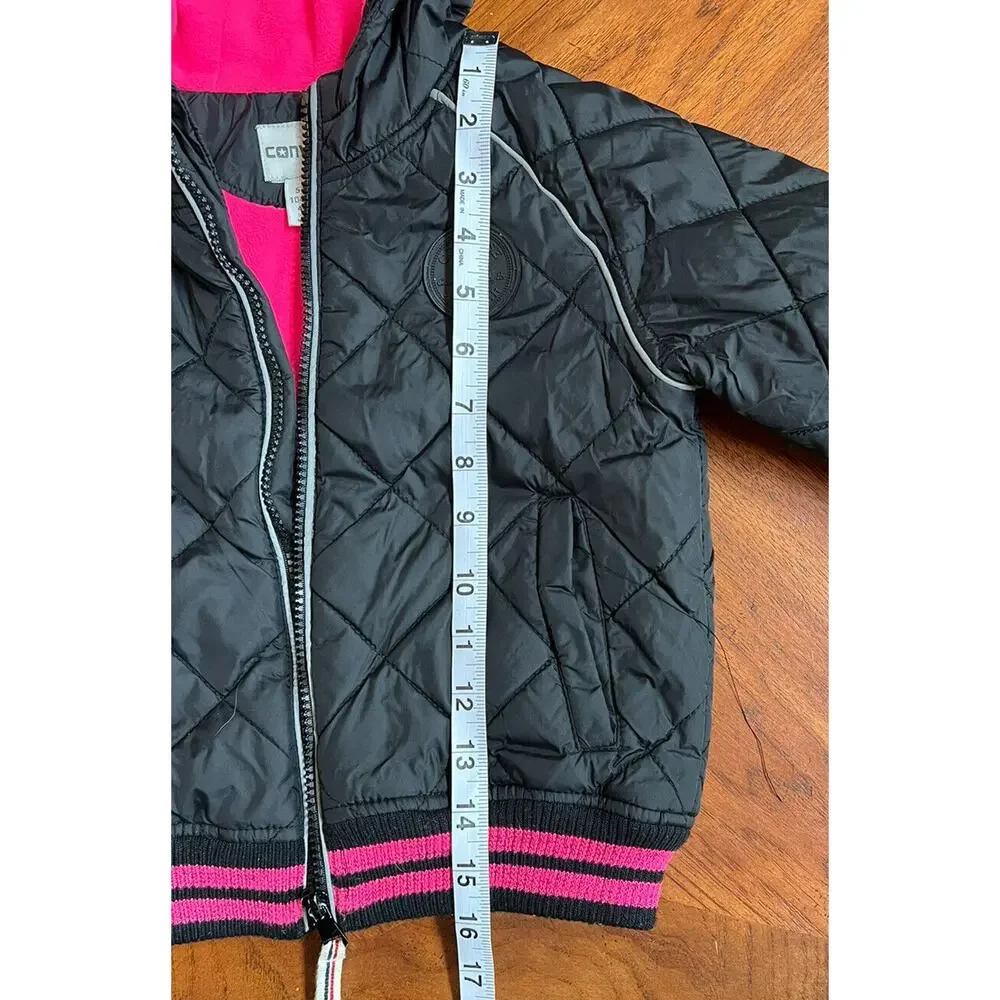 Converse girls quilted hooded jacket age 4-5 years 5 S